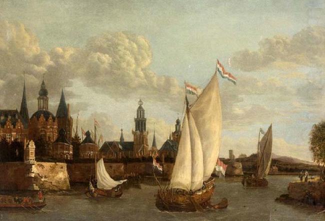 Capriccio View of Haarlem, Jacobus Vrel